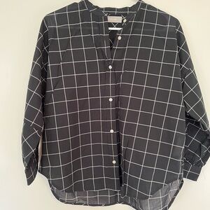 Everlane Black Checkered women’s Shirt